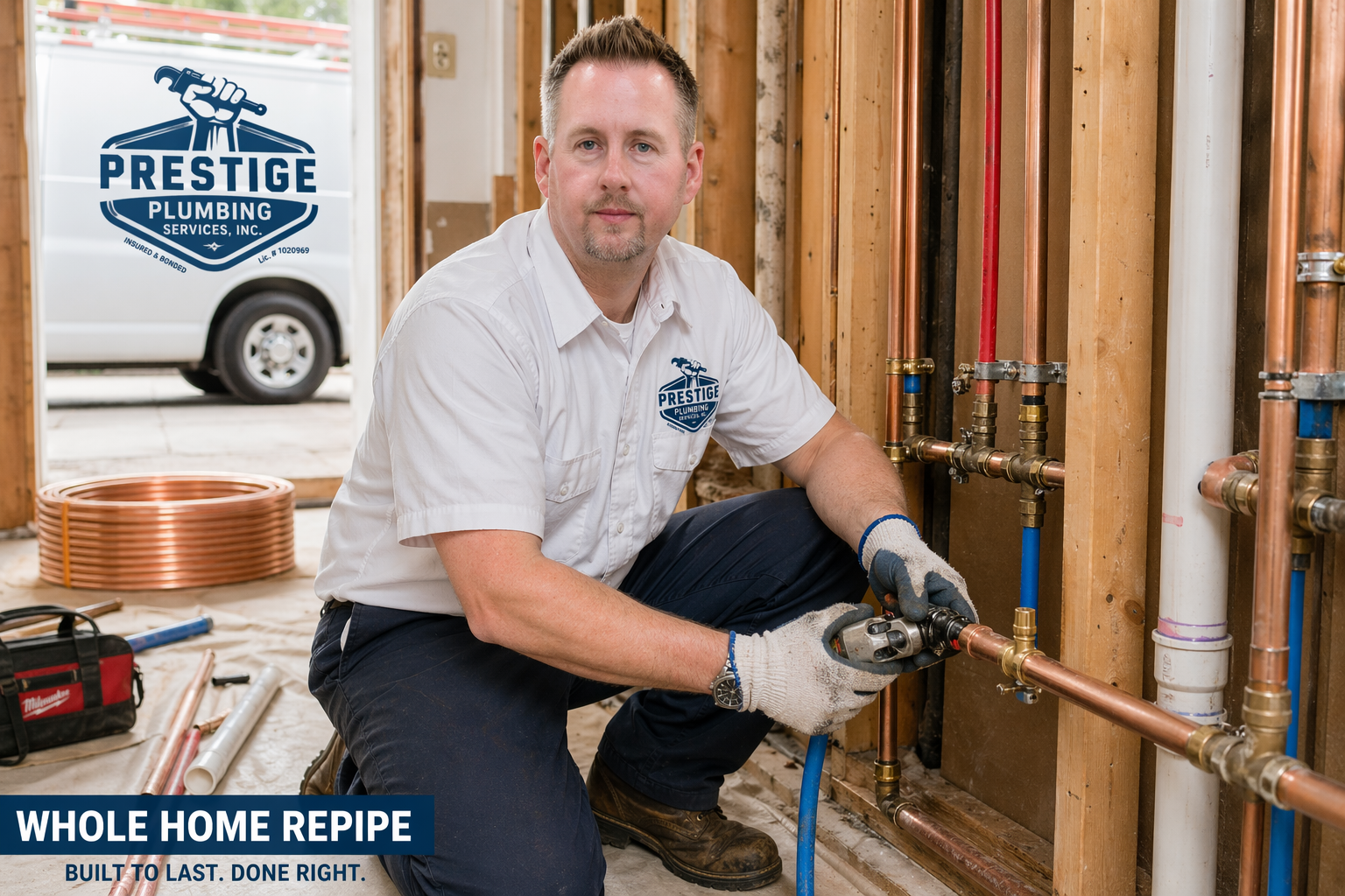 whole home repiping done right in Burbank CA